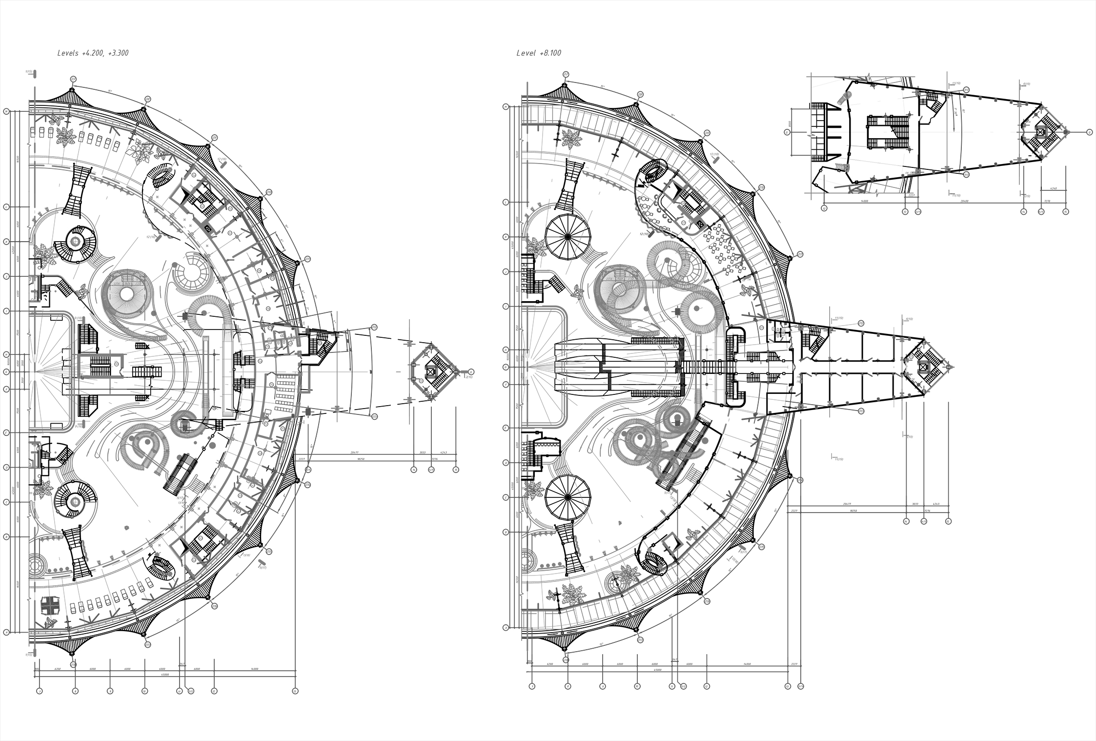 Бассейн чертеж dwg