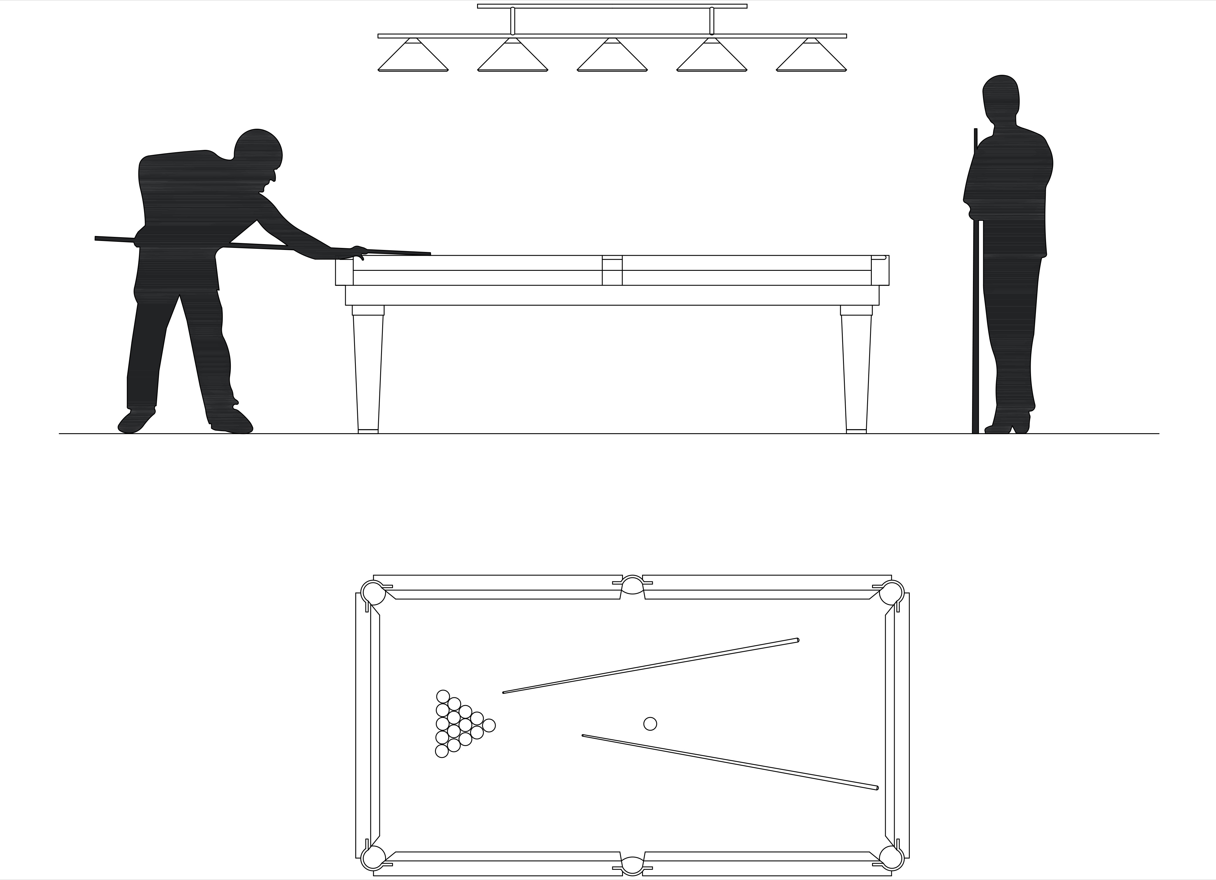 Бильярдная dwg