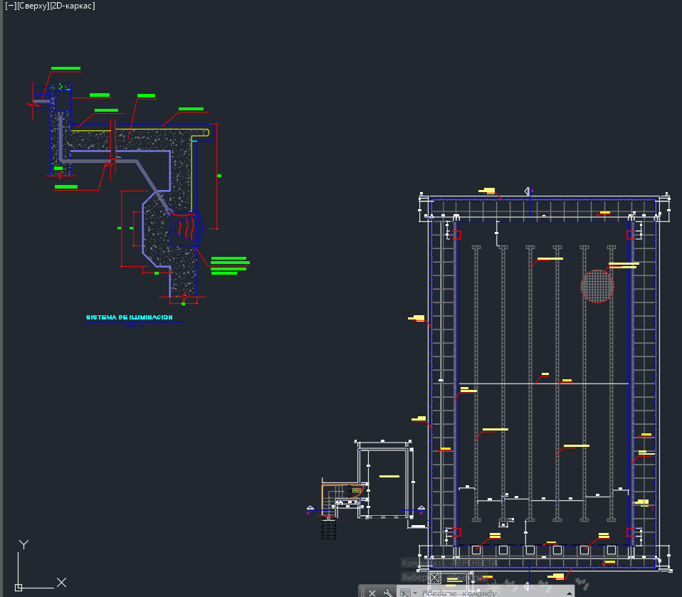 Бассейн чертеж dwg