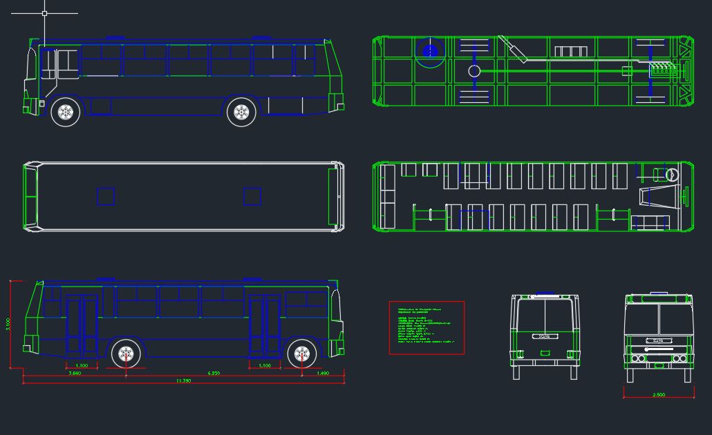 Газель dwg чертеж