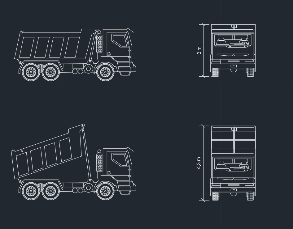 Камаз 65115 чертеж dwg